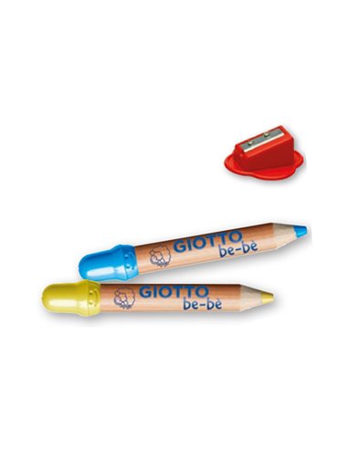 Astuccio 6 supermatitoni lavabili c/temperino GIOTTO BeBE' F477600