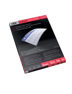Scatola 100 pouches 2x100mic 216x303mm A4 HighSpeed GBC 3747525 GBC POUCHES PER PLASTIFICARE