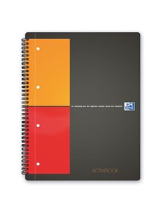 Maxi spiralato 240X297mm 1rigo c/margine 80gr 80fg Activebook OXFORD 100102994