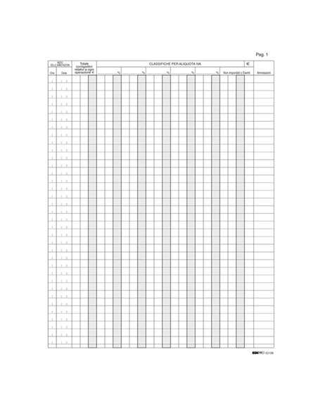 REGISTRO IVA CORRISP. X MANCATO FUNZ. REG.CASSA 31X24,5 46PAG. E2108 E2108