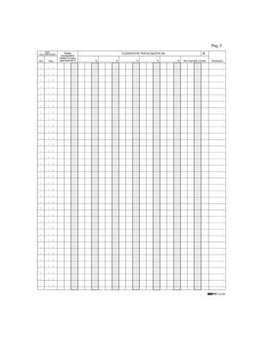 REGISTRO IVA CORRISP. X MANCATO FUNZ. REG.CASSA 31X24,5 46PAG. E2108 E2108