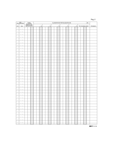 REGISTRO IVA CORRISP. X MANCATO FUNZ. REG.CASSA 31X24,5 46PAG. E2108 E2108