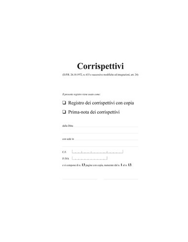REGISTRO PRIMA NOTA IVA CORRISPETTIVI 29,7X23 13/13 FG AUTORIC. E2104A E2104A EDIPRO AZIENDE-CONTABILITA' GENERALE