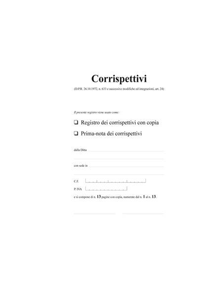 REGISTRO PRIMA NOTA IVA CORRISPETTIVI 29,7X23 13/13 FG AUTORIC. E2104A E2104A EDIPRO AZIENDE-CONTABILITA' GENERALE