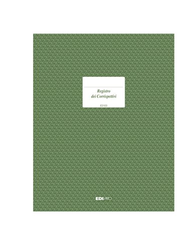 REGISTRO IVA CORRISPETTIVI 31X24,5 15PAG. numerate E2103 E2103 EDIPRO AZIENDE-CONTABILITA' GENERALE