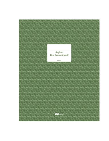 REGISTRO CESPITI AMMORTIZZABILI 31X24,5 47PAG. E2296 E2296 EDIPRO AZIENDE-CONTABILITA' GENERALE