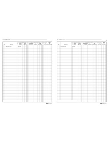 REGISTRO CESPITI AMMORTIZZABILI 31X24,5 47PAG. E2296 E2296 EDIPRO AZIENDE-CONTABILITA' GENERALE