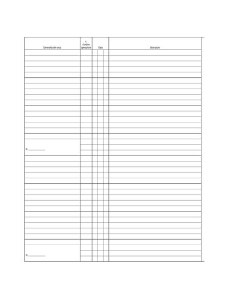 REGISTRO LIBRO SOCI SPA/SRL 31X24,5 47PAG. E2376 E2376
