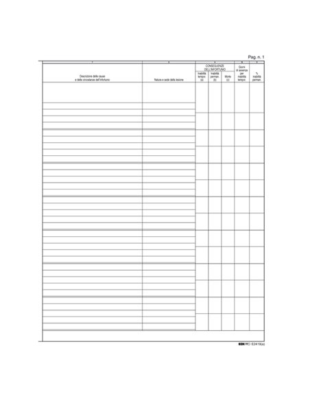 REGISTRO INFORTUNI 31X24,5 15PAG. E2419 E2419