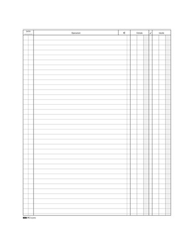 LIBRO CASSA 31X24,5 100PAG. E2593 E2593 EDIPRO AZIENDE-CONTABILITA' GENERALE