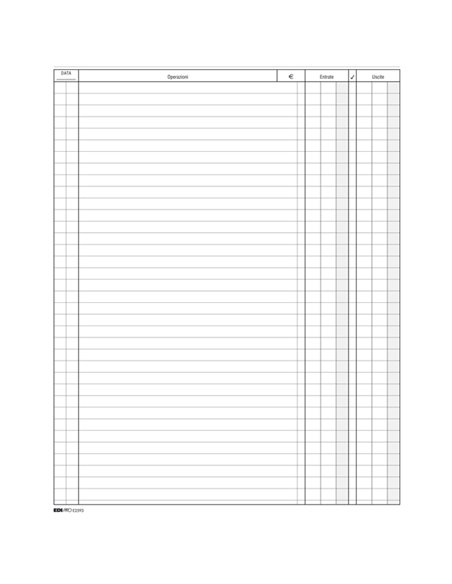 LIBRO CASSA 31X24,5 100PAG. E2593 E2593 EDIPRO AZIENDE-CONTABILITA' GENERALE