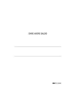REGISTRO DARE/AVERE/SALDO 24X17 100PAG. E2689 E2689 EDIPRO AZIENDE-CONTABILITA' GENERALE 2