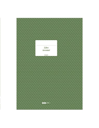 REGISTRO LIBRO INVENTARI 31X24,5 92PAG. E2369 E2369 EDIPRO AZIENDE-CONTABILITA' GENERALE