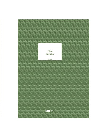 REGISTRO LIBRO INVENTARI 31X24,5 92PAG. E2369 E2369 EDIPRO AZIENDE-CONTABILITA' GENERALE