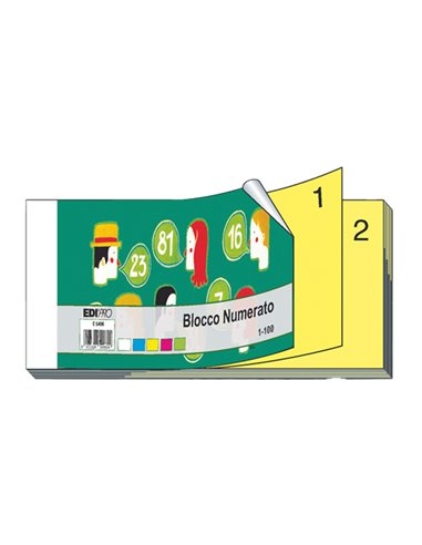 BLOCCO NUMERATO 1-100 2 SEZ. 6X13 E5406NEW E5406 EDIPRO BLOCCHI A CUBO-BLOCCHI NUMERATI