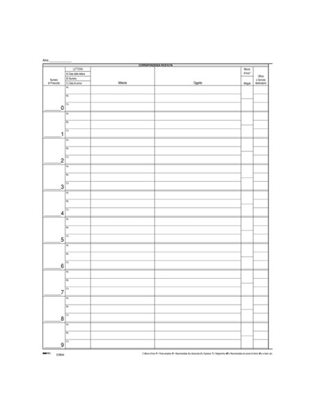 REGISTRO CORRISPONDENZA ARRIVO-PARTENZA 50PAG. 31X24 E2806 E2806 EDIPRO SEGRETERIA