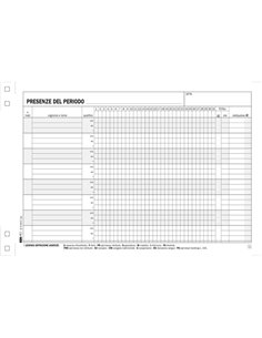 BLOCCO PRESENZE 50/50 FOGLI AUTORIC. 15X23 E5143C E5143C EDIPRO AZIENDE-CONTABILITA' GENERALE 2