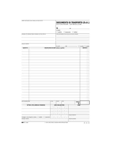 DDT SNAP 3 COPIE AUTORIC. 100FG 31x20,5CM E9029/3 E9029/3 EDIPRO MAGAZZINO-TRASPORTI