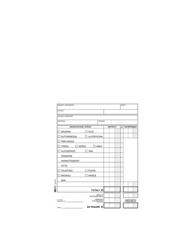 BLOCCO 25 BUSTE NOTA SPESE 28X15CM E5777 EDIPRO E5777 EDIPRO AZIENDE-CONTABILITA' GENERALE