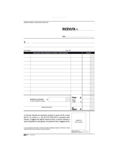 BLOCCO RICEVUTE SANITARIE NUMERATE 50/50 FOGLI AUTORIC. 23X15 E5275C E5275C EDIPRO BLOCCHI RICEVUTE-FATTURE 2