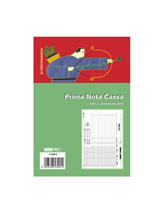 BLOCCO PRIMA NOTA CASSA 50/50 FOGLI AUTORIC. 14,8X23 E5349A E5349A EDIPRO AZIENDE-CONTABILITA' GENERALE