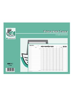 BLOCCO PRIMA NOTA CASSA-BANCA 50/50 FOGLI AUTORIC. 22X30 E5350 E5350 EDIPRO AZIENDE-CONTABILITA' GENERALE