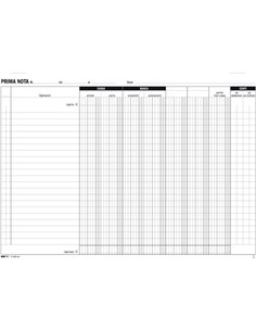 BLOCCO PRIMA NOTA CASSA-BANCA 50/50 FOGLI AUTORIC. 22X30 E5350 E5350 EDIPRO AZIENDE-CONTABILITA' GENERALE 2