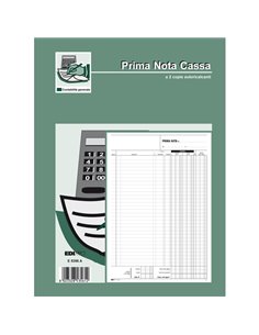 BLOCCO PRIMA NOTA CASSA ENTRATE/USCITE/IVA 50/50 FOGLI AUTORIC. 31X21 E5356A E5356A EDIPRO AZIENDE-CONTABILITA' GENERALE