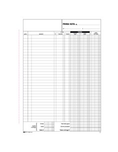 BLOCCO PRIMA NOTA CASSA ENTRATE/USCITE/IVA 50/50 FOGLI AUTORIC. 31X21 E5356A E5356A EDIPRO AZIENDE-CONTABILITA' GENERALE 2