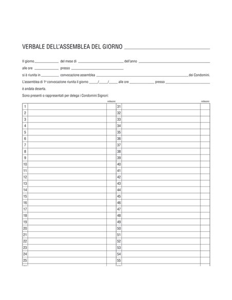 REGISTRO VERBALI ASSEMBLEA CONDOMINIO 96PAG 31X24,5CM E2529 E2529 EDIPRO AZIENDE-CONTABILITA' GENERALE