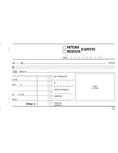 BLOCCO RICEVUTE D'AFFITTO 50/50 FOGLI AUTORIC. 9,9X17 E5504C E5504C EDIPRO BLOCCHI RICEVUTE-FATTURE 2
