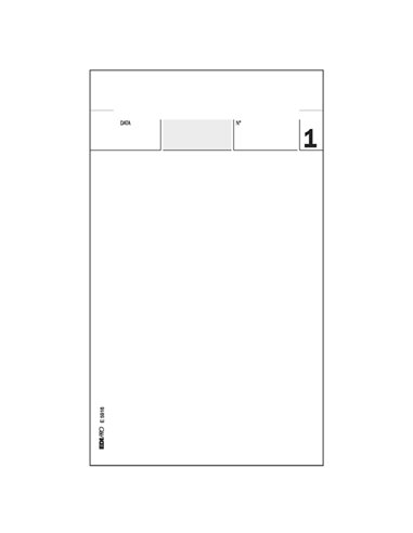 BLOCCO COMANDE 25/25/25 FOGLI AUTORIC. 17X9,9 E5916 E5916 EDIPRO ALBERGHI-RISTORANTI