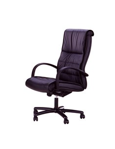 POLTRONA DIREZIONALE Gemini PY NERO in pelle GMPY/PN Unisit SEDUTE DIREZIONALI