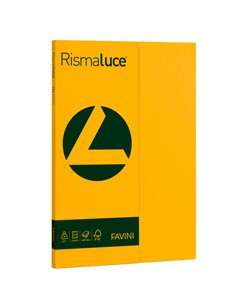 Carta RISMALUCE SMALL A4 90gr 100fg giallo oro 52 FAVINI A69H144 FAVINI COLORATA