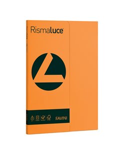 Carta RISMALUCE SMALL A4 90gr 100fg arancio 56 FAVINI A69E144 FAVINI COLORATA