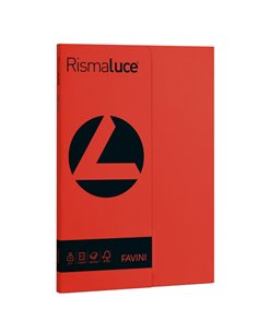 Carta RISMALUCE SMALL A4 90gr 100fg scarlatto 61 FAVINI A69C144 FAVINI COLORATA