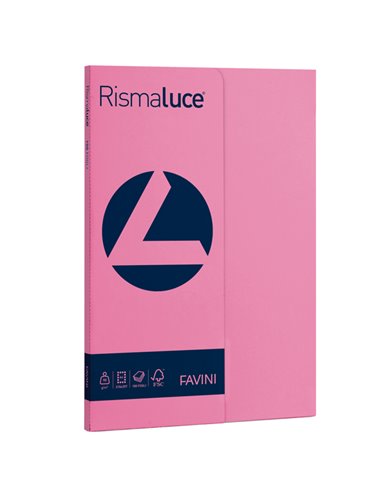 Carta RISMALUCE SMALL A4 90gr 100fg ciclamino 58 FAVINI A69F144 FAVINI COLORATA