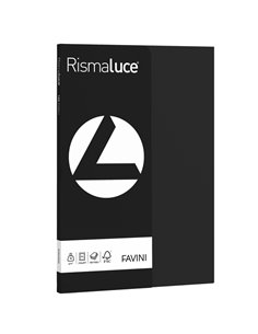 Carta RISMALUCE SMALL A4 90gr 100fg nero 63 FAVINI A69A144 FAVINI COLORATA