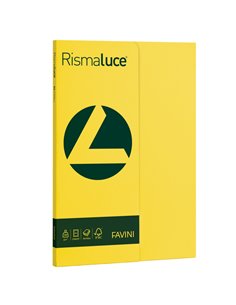 Carta RISMALUCE SMALL A4 200gr 50fg giallo sole 53 FAVINI A69B544