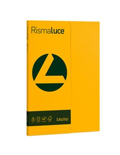 Carta RISMALUCE SMALL A4 200gr 50fg giallo oro 52 FAVINI A69H544 FAVINI COLORATA