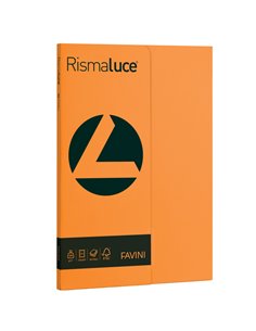 Carta RISMALUCE SMALL A4 200gr 50fg arancio 56 FAVINI A69E544 FAVINI COLORATA