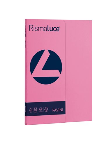 Carta RISMALUCE SMALL A4 200gr 50fg ciclamino 58 FAVINI A69F544