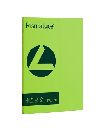 Carta RISMALUCE SMALL A4 200gr 50fg pistacchio 54 FAVINI A69M544