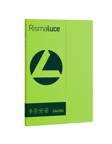 Carta RISMALUCE SMALL A4 200gr 50fg pistacchio 54 FAVINI A69M544