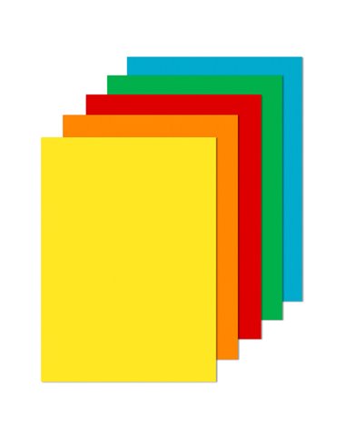 Carta RISMALUCE SMALL A4 200gr 50fg mix 5 colori FAVINI A69X504 FAVINI COLORATA