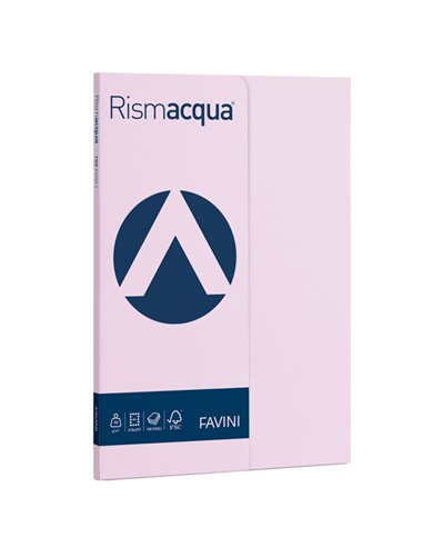 Carta RISMACQUA SMALL A4 90gr 100fg lilla 06 FAVINI A699144 FAVINI COLORATA