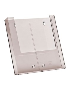 PORTA DEPLIANT A4 DA PARETE TRASPARENTE W230 1002051 STUDIO T PORTADEPLIANT DA PARETE