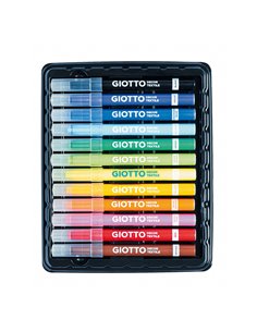 ASTUCCIO 12 PENNARELLI PER TESSUTO GIOTTO DECOR TEXTILE 494900 GIOTTO SPECIALI (CD-VETRO-TESSUTI-ECC.) 2