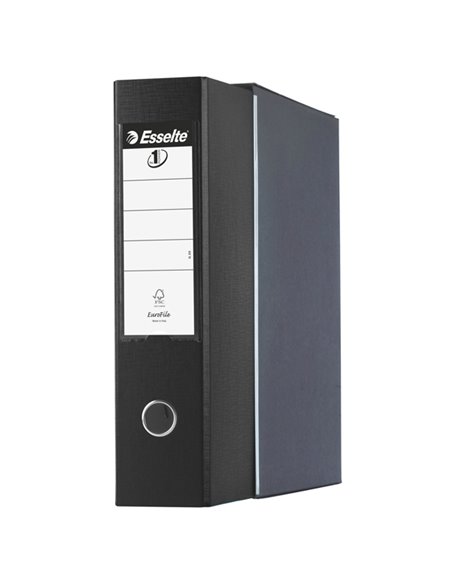 Registratore EUROFILE G55 nero dorso 8cm f.to protocollo ESSELTE 390755130 ESSELTE REGISTRATORI A LEVA