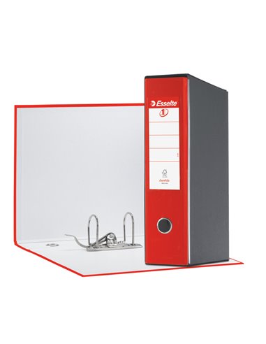 Registratore EUROFILE G55 rosso dorso 8cm f.to protocollo ESSELTE 390755160 ESSELTE REGISTRATORI A LEVA